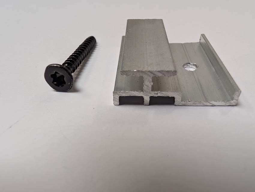 Clips de fixation et vis pour panneaux de façade Line up Noa 50 pièces