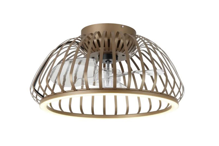 Plafonnier/ventilateur - bronze - Ø46,3cm - dimmable - LED - 1x31W - 2700/6500K