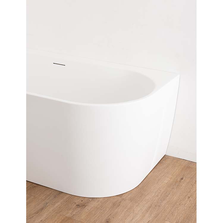 Baignoire d'angle Hero mat blanc gauche 180x80cm