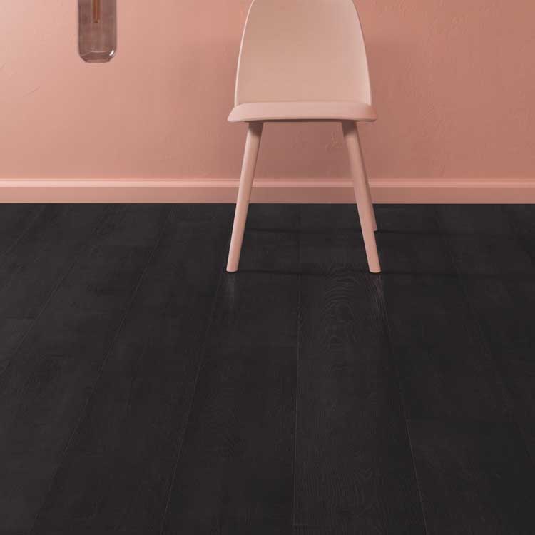Stratifié Quick-Step Capture 9mm chêne peint noir 138x21,2cm