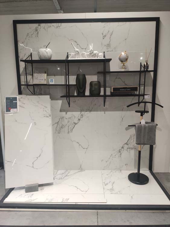 Staal vloer- en wandtegel Lucca Di Marmi wit