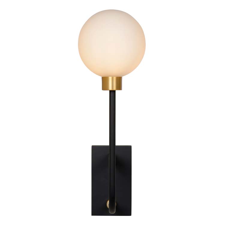 BEREND Wandlamp Badkamer 1xG9/33W 13/21/40cm Zwart