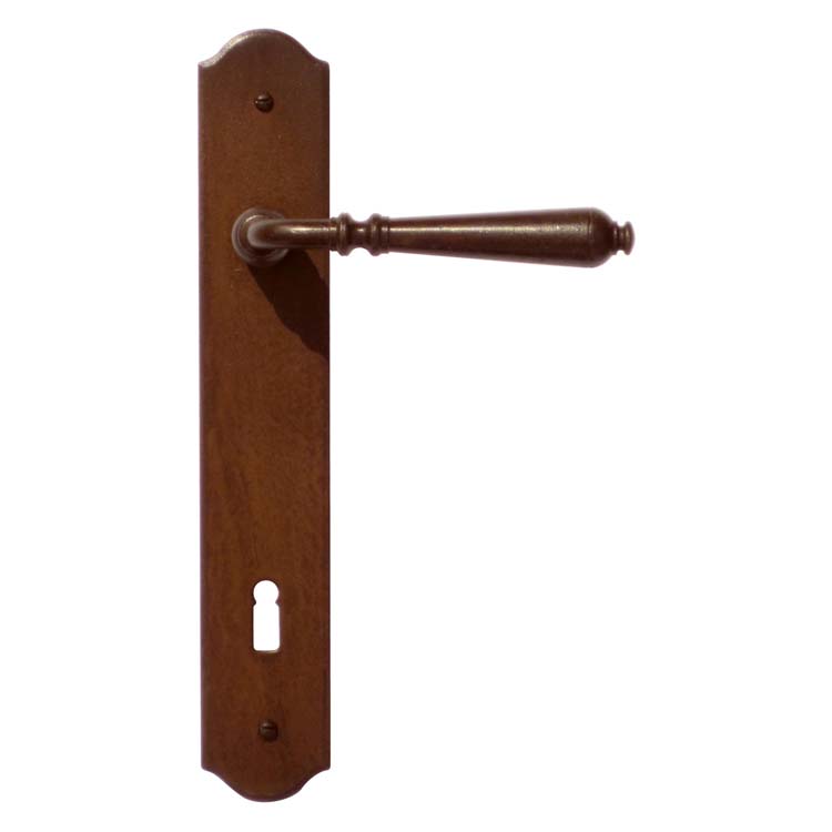 Poignée de porte pro bergamo rouille plaque