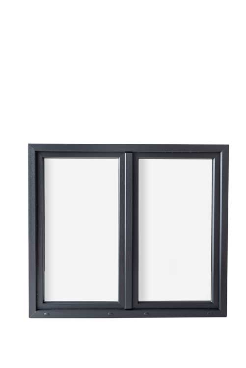 Dubbel opendraaiend raam PVC antr/wit Deceuninck 1600x1400mm V2