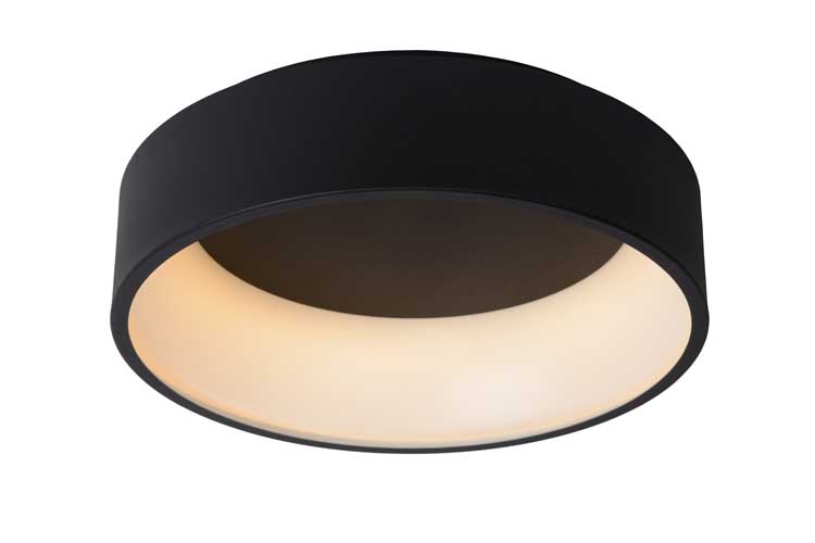 Lucide TALOWE LED - Plafonnière - Ø 45 cm - LED Dimb. - 1x30W 3000K - Zwart