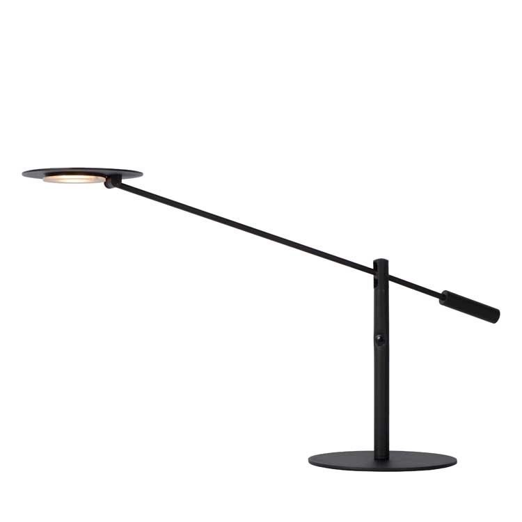 Lucide ANSELMO - Bureaulamp - Ø 25 cm - LED Dimb. - 1x9W 3000K - Zwart