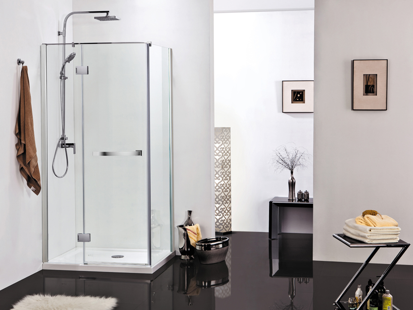 Douchedraaideur Uriel chroom 138-140x190cm