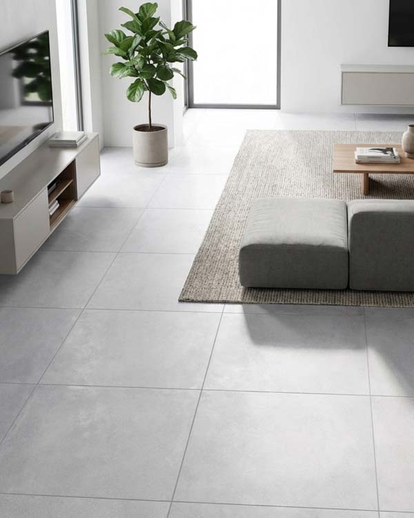 Vloer Village lightgrey 60 x 60 cm