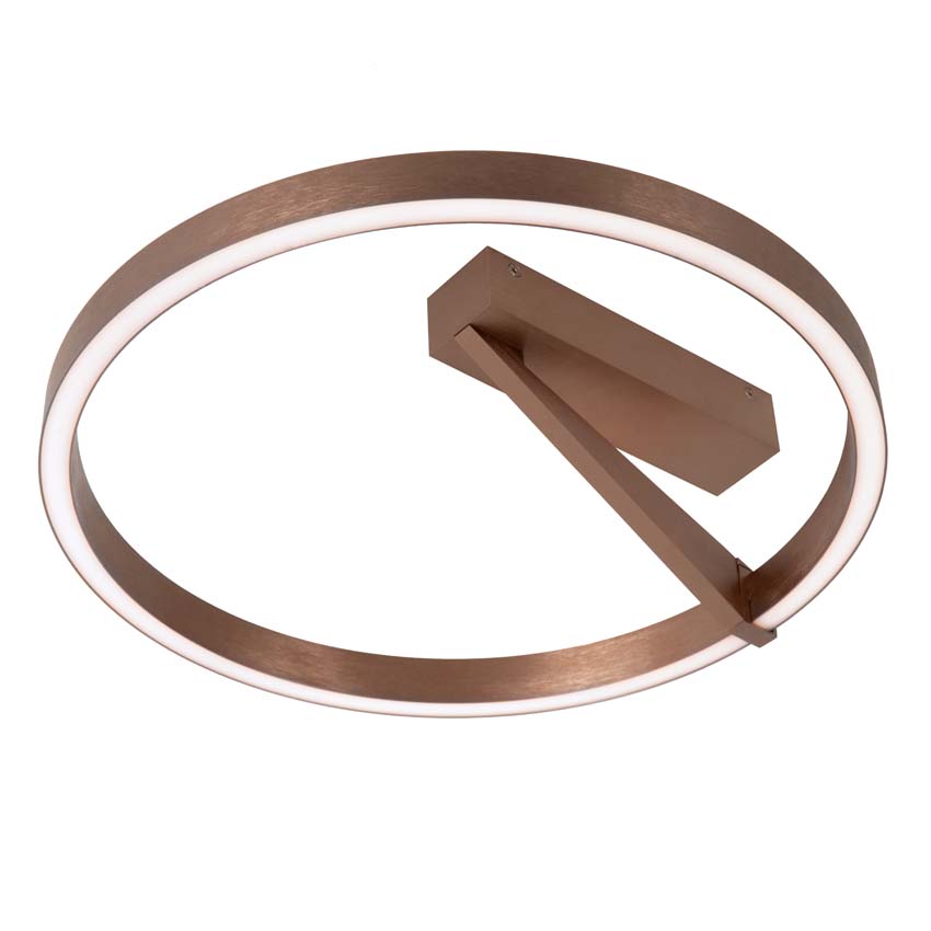 Lucide Premium Applause - Plafonnier - Ø40cm - LED dimmable - CCT - 1x26W 2200K/4000K - Café