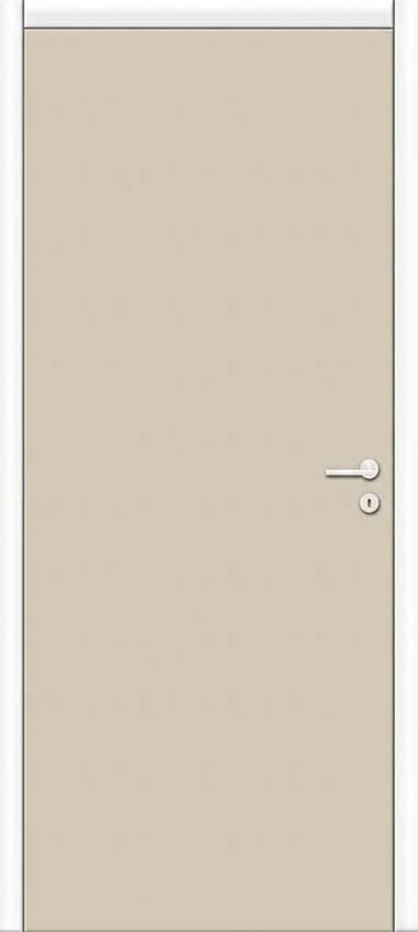 Complete binnendeur Invisible Flat Senso grijs 201,5x73cm tubespaan rechts + deurkast wit 30cm