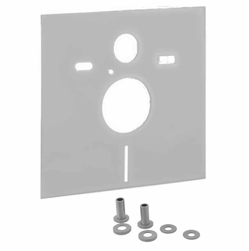Tapis isolant toilette suspendu blanc