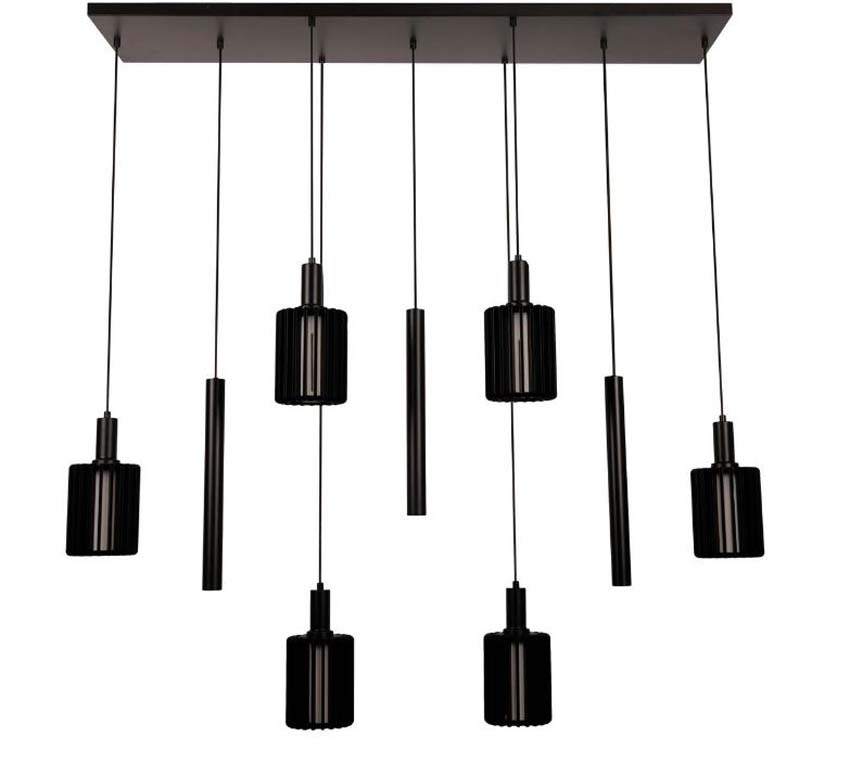 Lucide Lambres - Suspension - 6xE27 - Noir