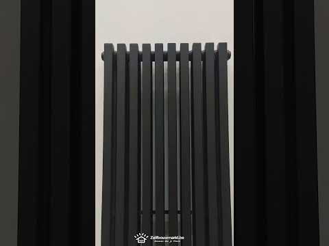 Radiateur Devon 180 x 46,5 cm double noir mat 2062 watt