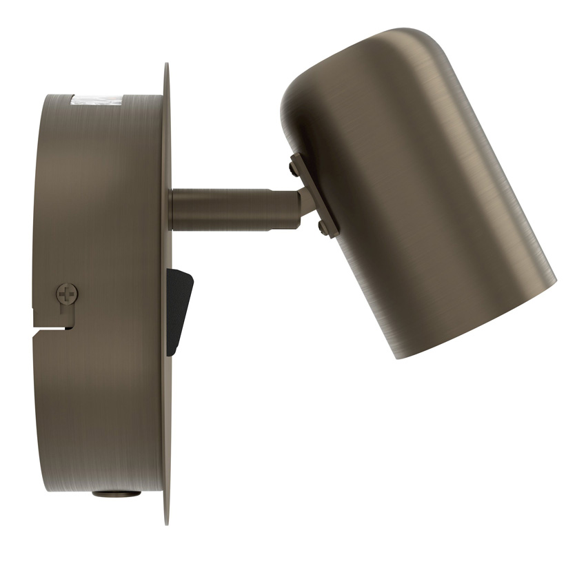 Opbouwspot - bruin - 12x15x13cm - LED - 1x3,7W + 1x1W - 3000K
