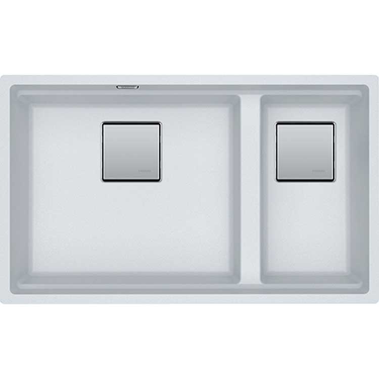 Spoelbak Franke Kubus 2.0 metaalwit 1,5 bak 76x46cm