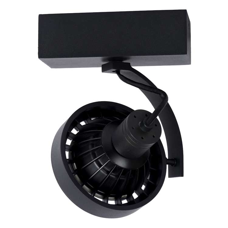 Lucide DORIAN - Spot plafond - LED Dim to warm - GU10 - 1x12W 3000K/2200K - Noir