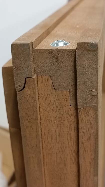 Fenêtre abbatant en bois Meranti Trae 55mm naturel sur mesure