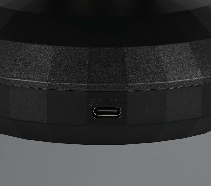 Lampe de table - Noir - Ø15cm - LED - 1x1W - 3000K