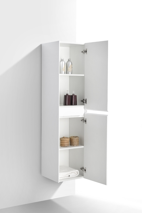 Kolomkast Timothy mat wit hangend 160x40x40cm