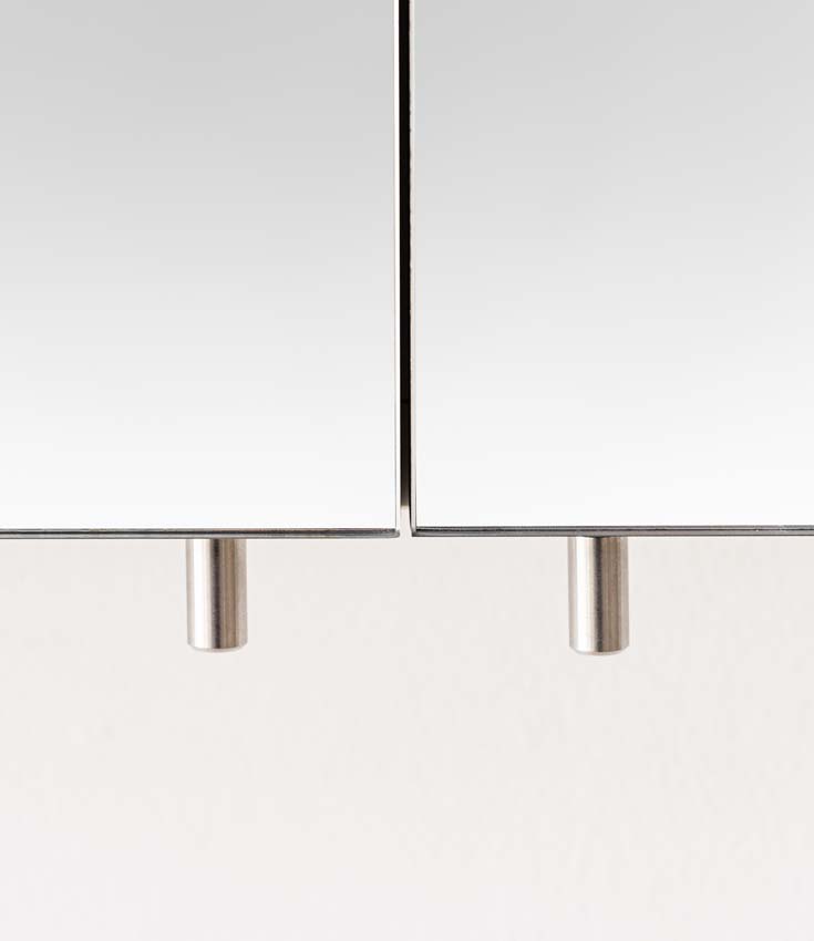 Spiegelkast Tibo/Tony mat grijs 120x67cm