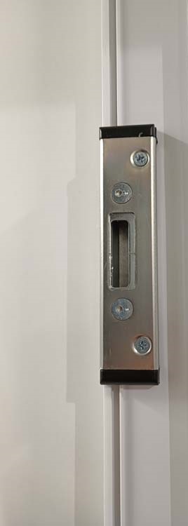 Buitendeur pvc inbraakwerend met alu afwerking Varno wit B980 X H2180 mm R