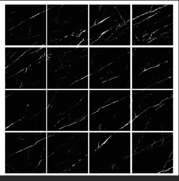 Carrelage de sol et mural Marquina Di Marmi Nero imitation marbre noir brillant 60x60cm