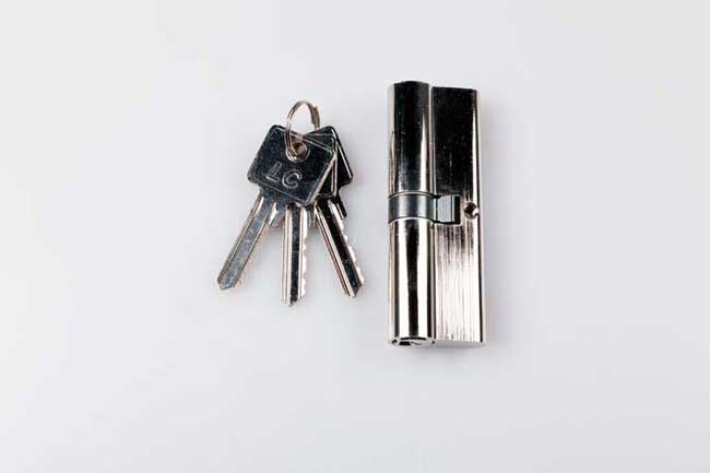 Cilinder 45/50 voor buitendeur 70mm