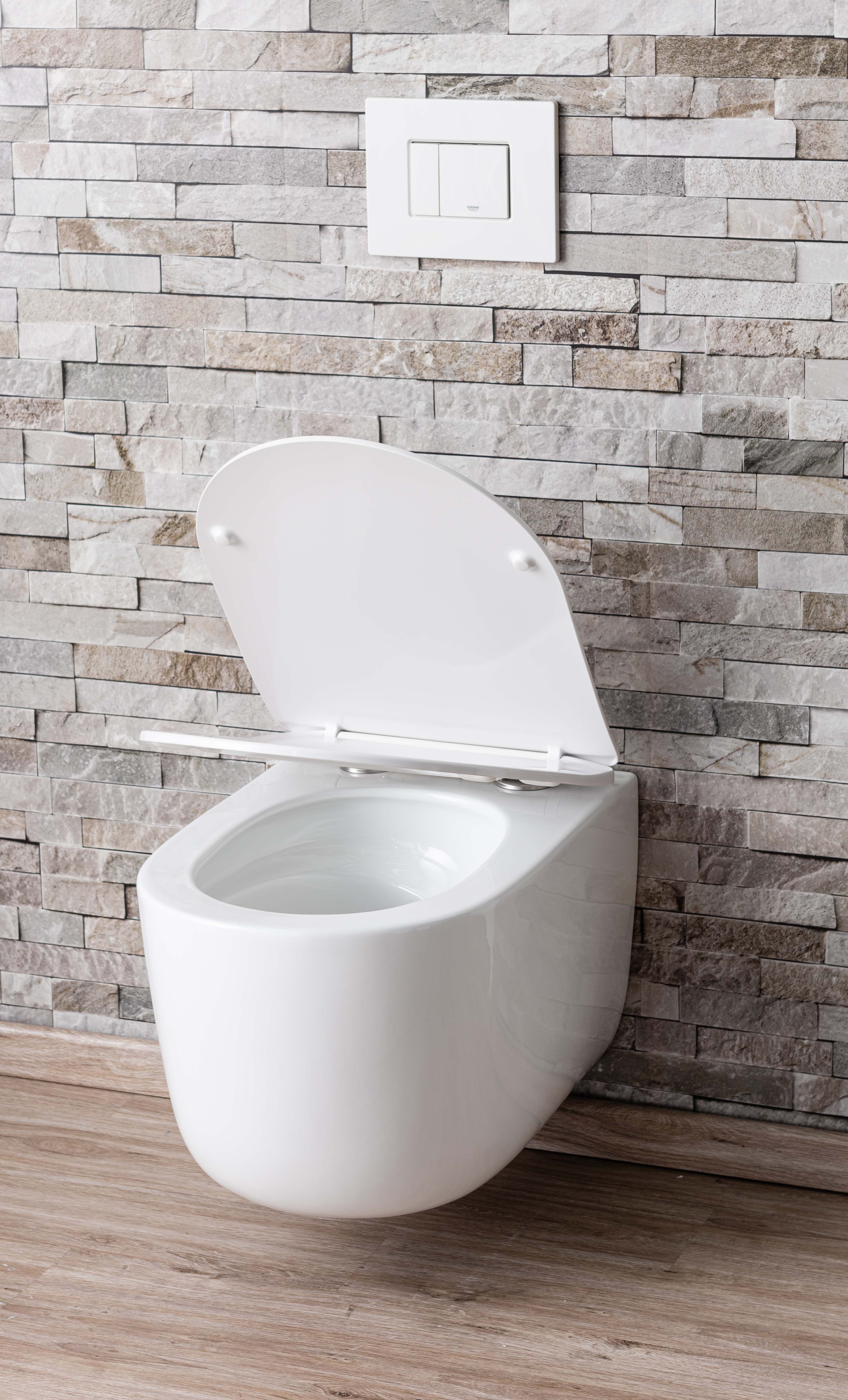Hangtoilet Gomez rimless tornado flush wit inclusief WC-bril