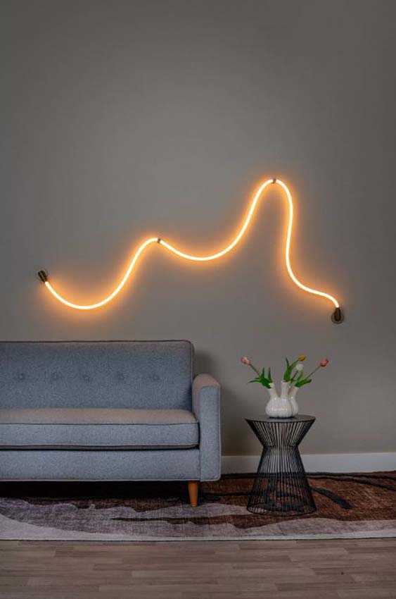 Lucide Vibes Janderin - Wandlamp - LED Dimbaar - CCT - 1x48W 2200K/3300K - Handbewegingssensor - Champagne