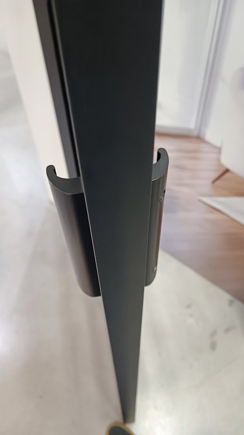 Bloc-porte double 78cm steel look black 8R+VP8R verre clair 201.5cm