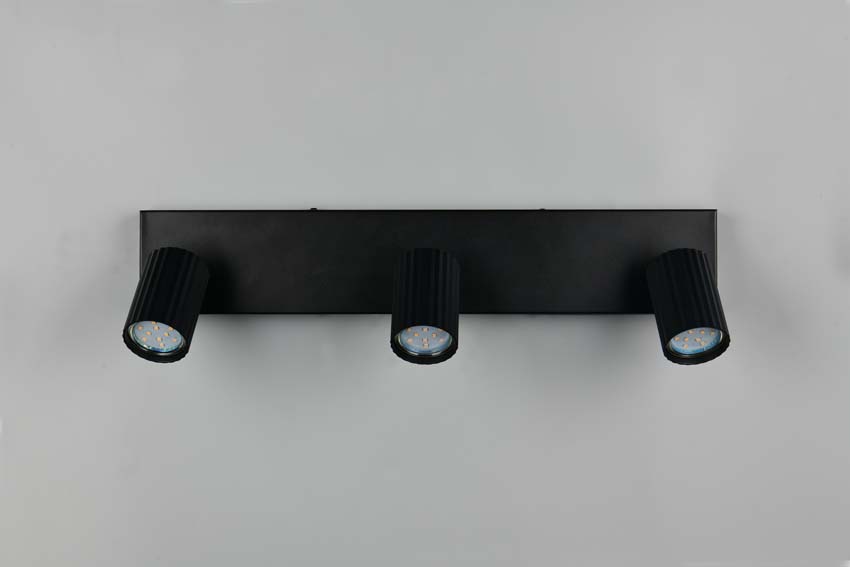 Spot en saillie - Noir - 50x9x14,5cm - Dimmable - GU10 - 3x10W