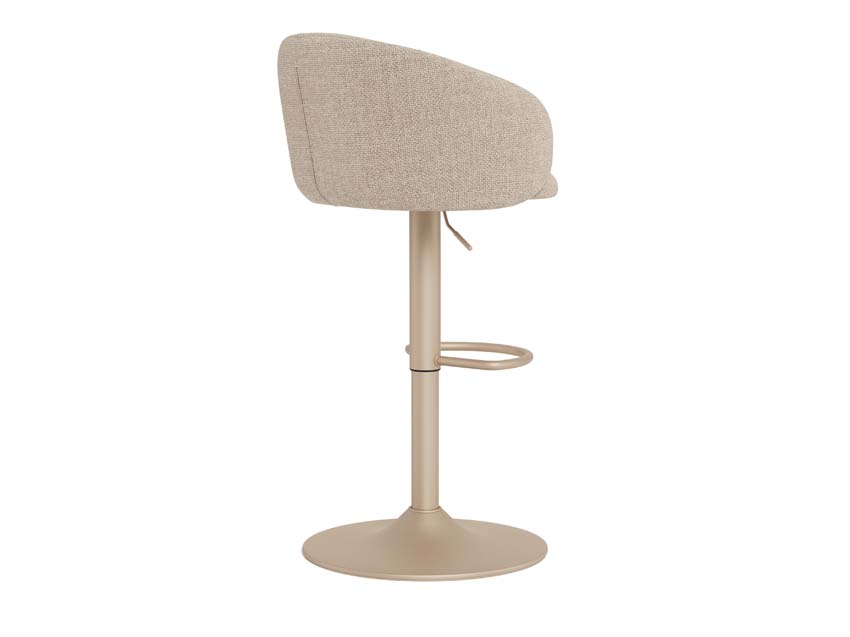 Chaise de bar Nora avec pied trompette beige