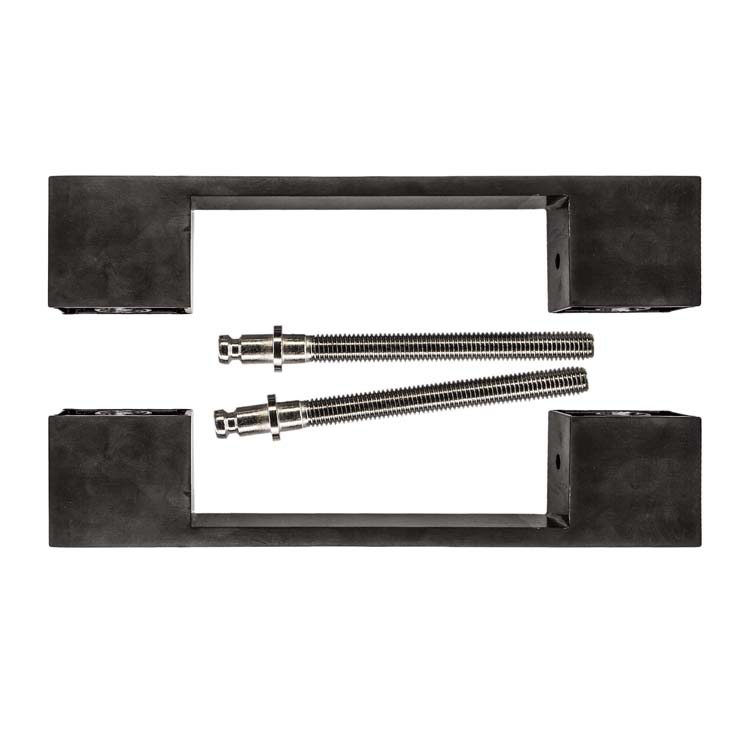 Trekker arezzo 180mm carb zwart paar deurdik>3cm