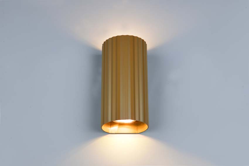 Applique murale - Café - 9,5x18x8cm - Dimmable - GU10 - 2x10W