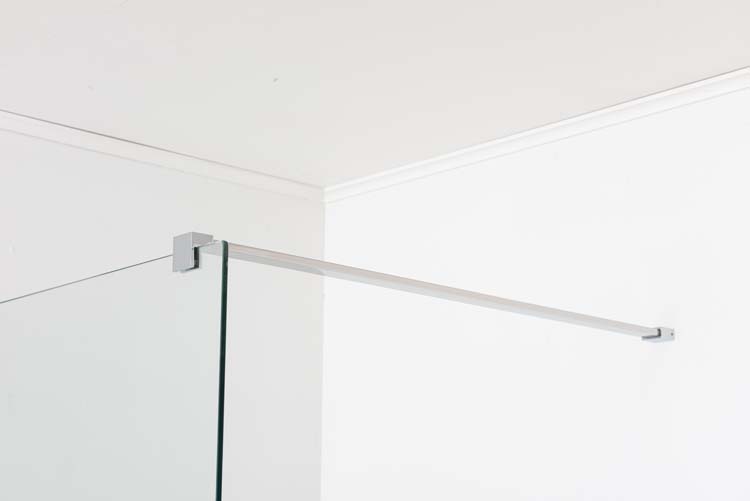 Inloopdouche Anais verzuurd glas met chroom profielset 97x200cm