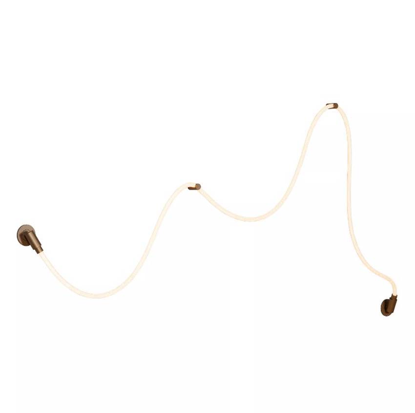 Lucide Vibes Janderin - Wandlamp - LED Dimbaar - CCT - 1x48W 2200K/3300K - Handbewegingssensor - Champagne