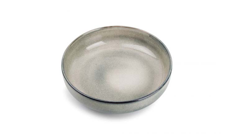 Assiette creuse Meridian vert/bleu 22x6 cm