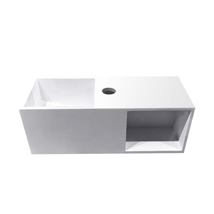 Handenwasser Kate met nis solid surface wit 54x20x20cm