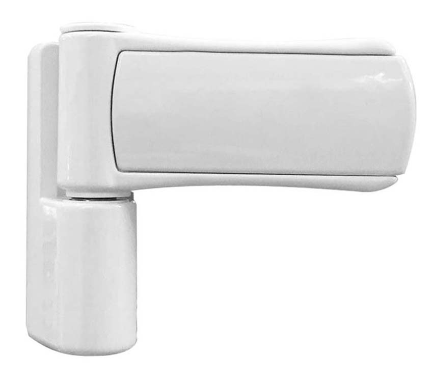 Porte extérieure panneau lisse PVC blanc ouvrant à droite ouvrant vers lextérieur sur mesure