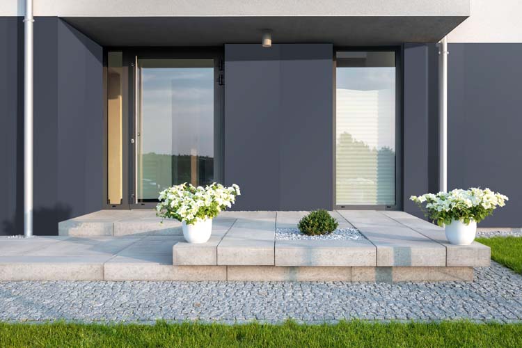 Panneau de façade rigid 2605x305x6mm anthracite