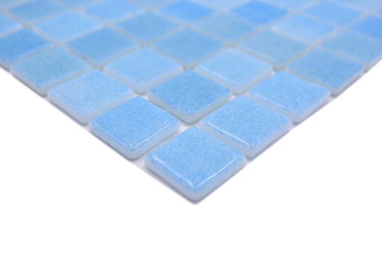 Mosaïque Eco turquoise brillant 31,6x31,6cm