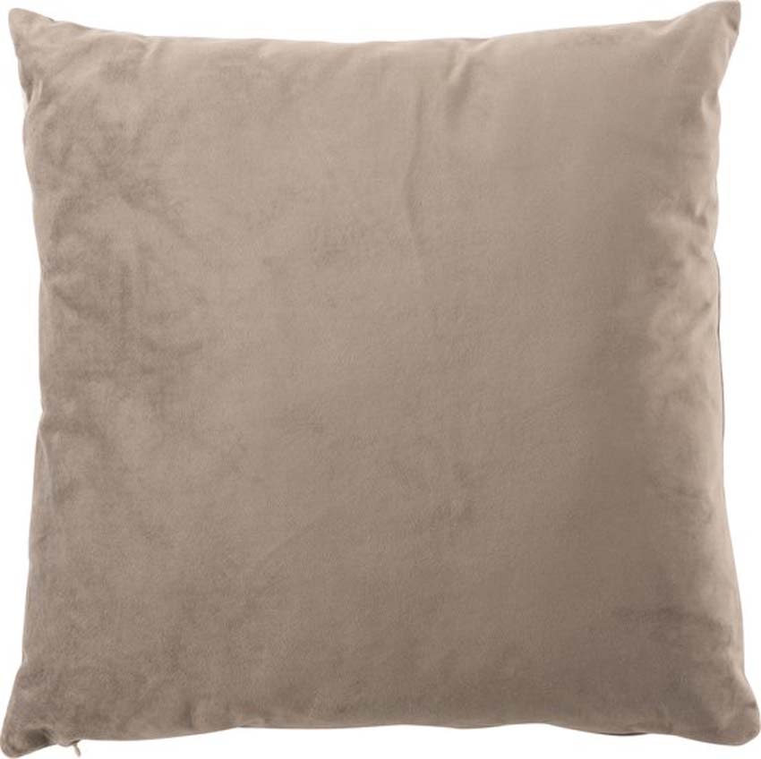coussin velours gris avec remplissage