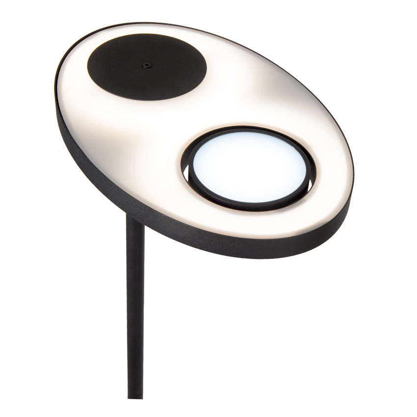 Lucide Essential Ortolan - Vloerlamp - LED dimbaar - CCT - 2700K/4000K - Zwart