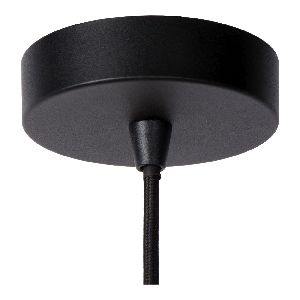 Suspension - noir - 76x76x177cm - dimmable - 6xE27 - 40W