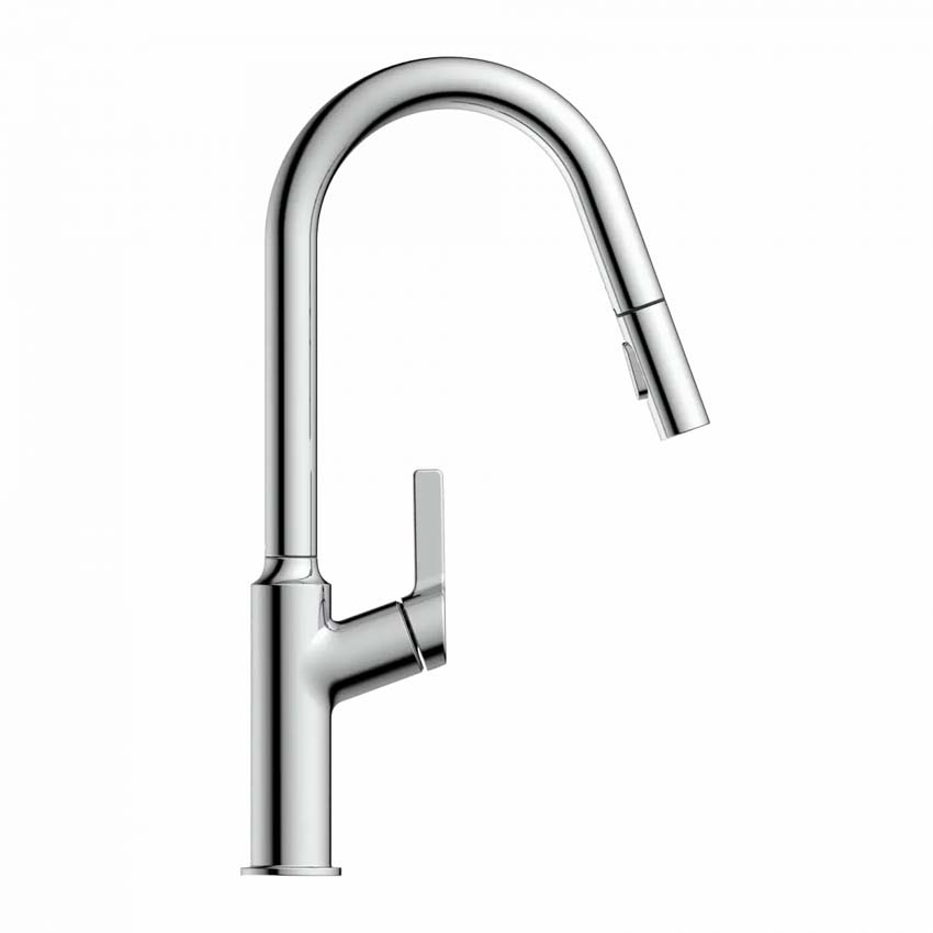 Robinet de cuisine Wasserwerk WK 12 chrome avec bec extractible