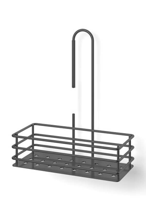 Panier de douche Zack Iparo noir 31,8x25,5cm