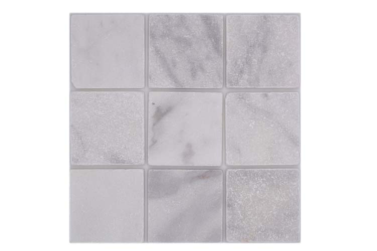 Mozaïek Ibiza wit antiek marmer 10 x 10 cm