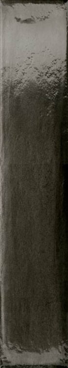 Carrelage mural Nero Brick noir brillant 7,5x40cm