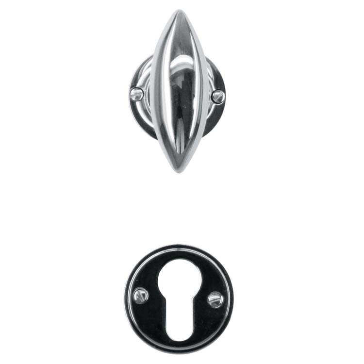 Poignée de porte pro livorno nickelé rosace cylindre