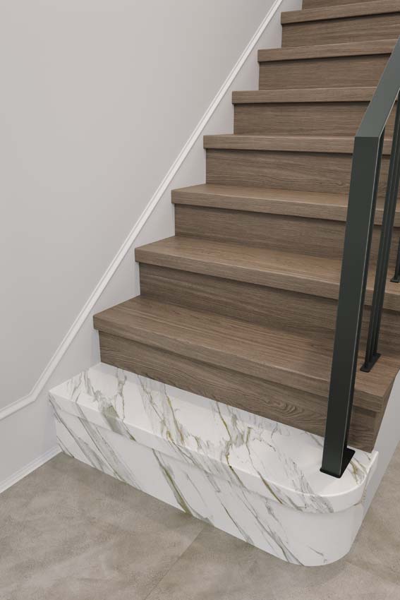 Dubbele traptrede Maestro Louisiana oak 130x61x5,6cm